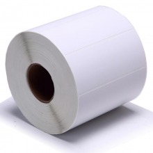 铜版纸/不干胶标签条码打印纸 单排 50*80mm 1000张/卷