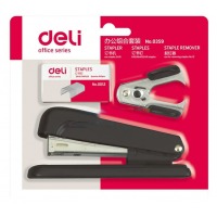 订书机组合套装(订书机+订书钉+起钉器)12钉 颜色随机